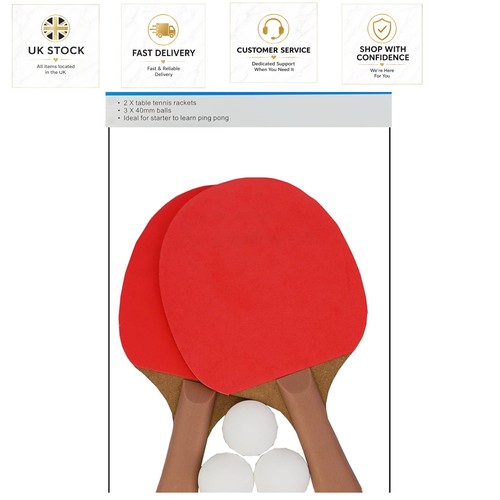 Complete table tennis kit 2 - complete,