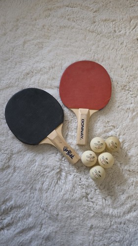 Table tennis bats with - table,