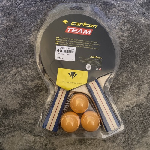Carlton table tennis bat - table, set
